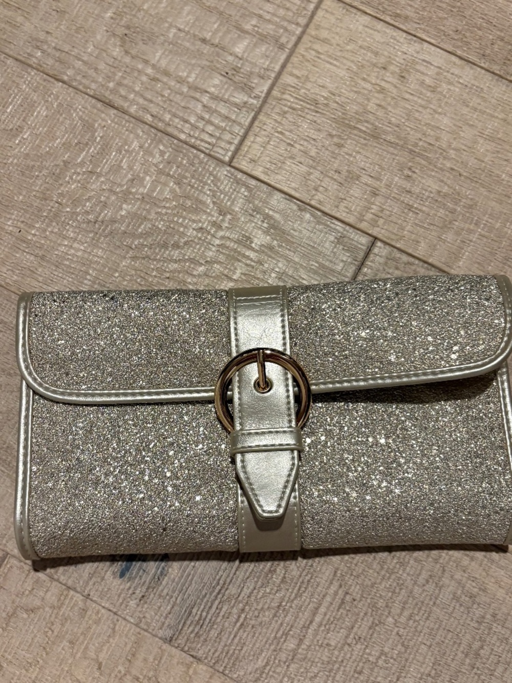 Bony Levy Gold Metallic Travel Jewelry Bag